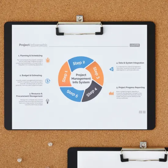 4 Pack Black Plastic Clipboards with Low Profile Clip, 12.4 x 8.9 Horizontal Lap Clip Boards, Landscape Layout, Letter Size for Drawing, Sketching, Art Supplies {6}