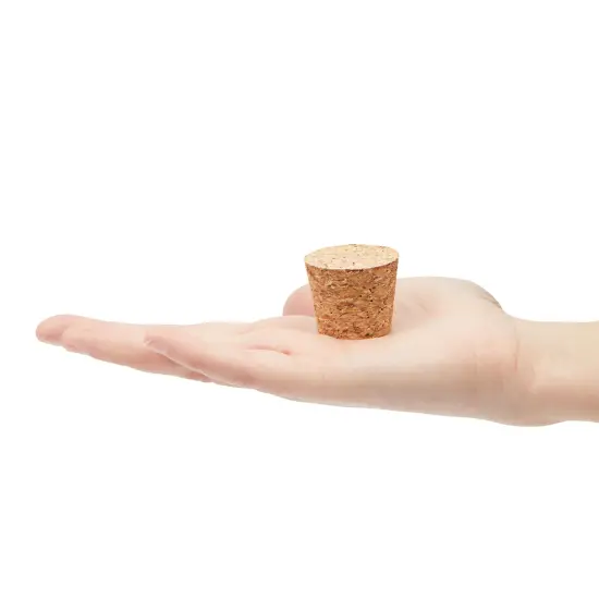 20 Pack Size 16 Large Tapered Corks for Crafts, DIY Art Projects, Stoppers for Wine, Beer Bottles (1.34 x 1 x 1.1 In) Brown {5}