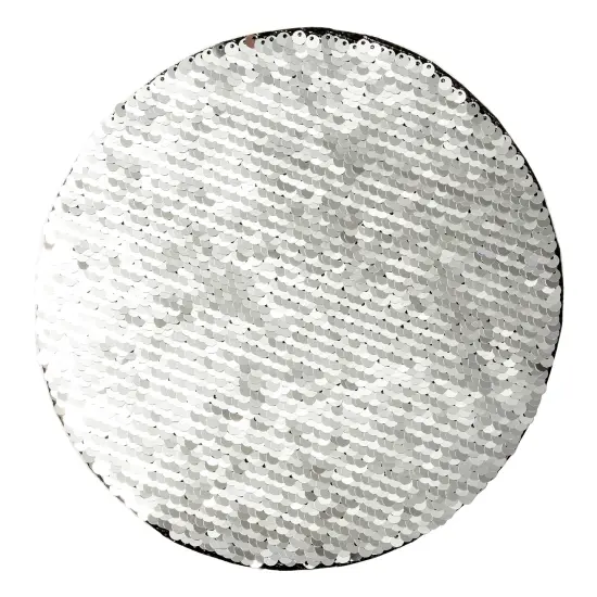 Craft Express Silver Sequin Round-Silver, 7.5" x 7.5", 2 pack {1}