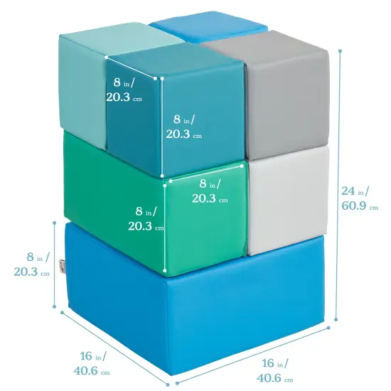 Big Foam Block Playset, 7-Piece Contemporary {2}