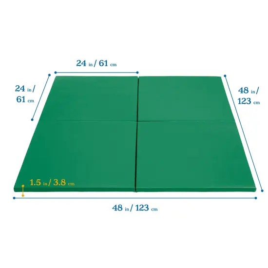 Play Patch Activity Mat Squares, Modular Playmat, 4-Pack Green {2}