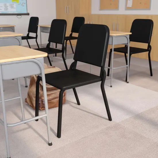 Emma and Oliver High Density Stackable Melody Band/Music Chair Black {1}