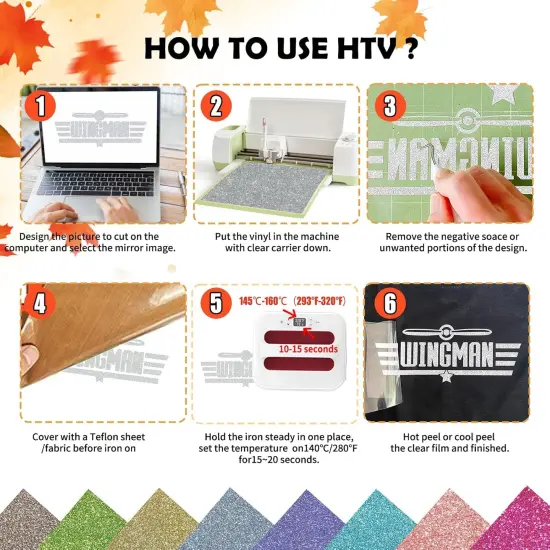 Glitter Puff Vinyl Heat Transfer 3D {2}