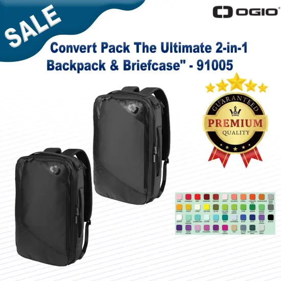 OGIO&reg; Convert Pack The Ultimate 2-in-1 Backpack & Briefcase Tarmac {2}