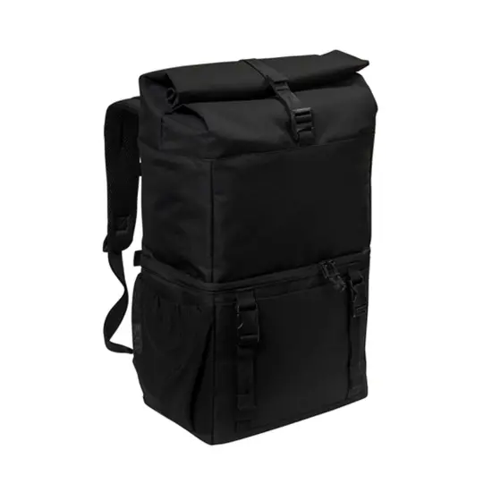 Port Authority&reg; 18 Can Backpack Cooler Dark Charcoal/ Black {2}