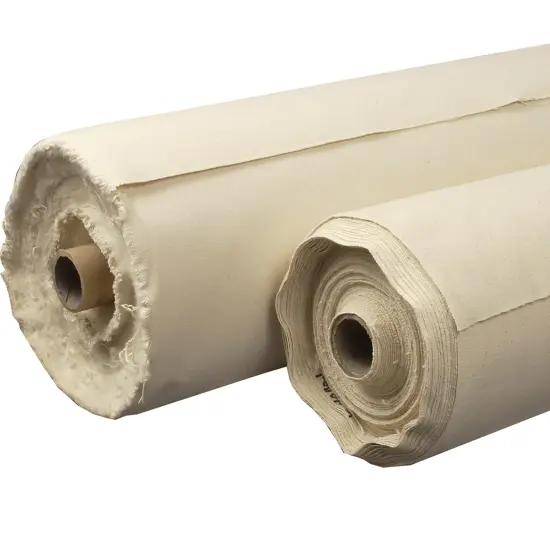 Creative Mark Unprimed Cotton Duck Deluxe Canvas Roll - 18 ounce #8 Double Filled Roll - 72" x 30 Yards - Very Uniform Canvas Texture - Bulk Un-stretched Duck Canvas Fabric for Artists {1}