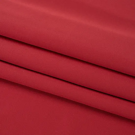 1 Yard Elegant Silk 4 Ply Crepe Fabric Brick Red Premium Collection, 44 Inches Width {4}