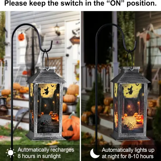 Halloween Decorations Outdoor,Halloween Hanging Decorations,Solar Lantern {3}