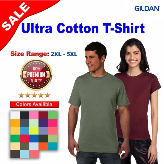 Gildan&reg; Ultra Cotton Short Sleeve Crew-Neck T-Shirt Azalea {2}