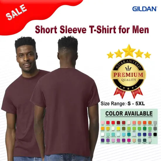 Gildan&reg; Men's Short Sleeve Crewneck Tee - 8000 White {3}