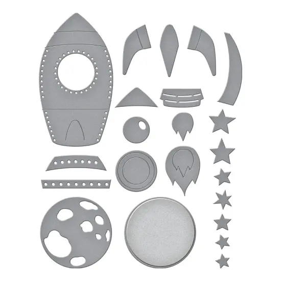 Spellbindes Etched Dies By Simon Hurley-To The Moon, Simon's Space Adventure {3}