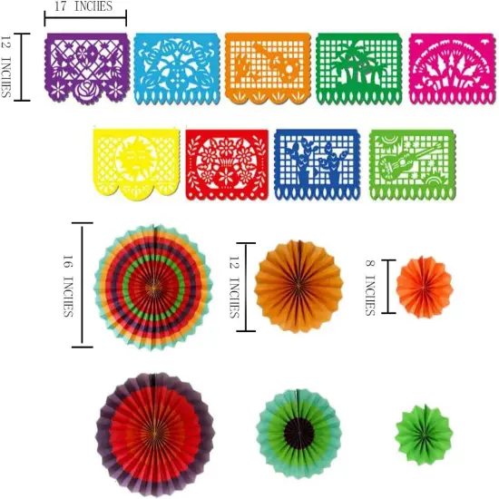 Kit Mexico theme party Decor Set for Festivals, Birthday, Taco (35 pack) {2}