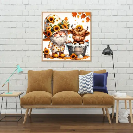 5D DIY Highland Cattle Diamond Art Kits for Adults {2}