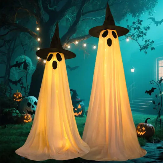 Light Up Ghost Decorations with 8 Modes & Timer {1}