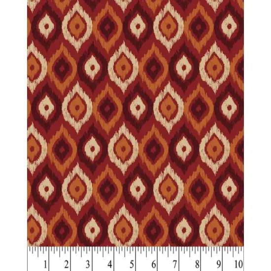 Heritage Rounds Orange Cotton Fabric | By the Yard | Sewing and Crafting | 44 inches wide {2}