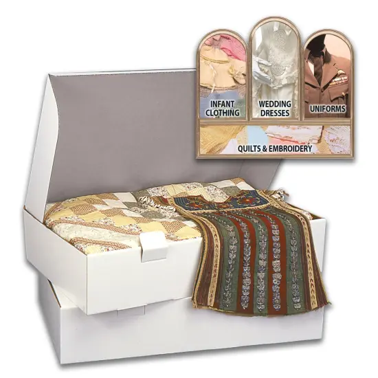PROP-IT Acid-Free Museum Quality Storage Chest for Textiles-Extra Large Size 6"X18"X40" {2}