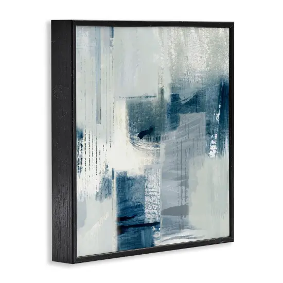 Stupell Industries Faded Abstraction with Blues Framed Giclee By Susan Jill {9}