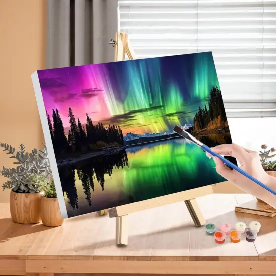 Aurora Paint by Numbers for Adults with Framed,(16x20inch) {3}