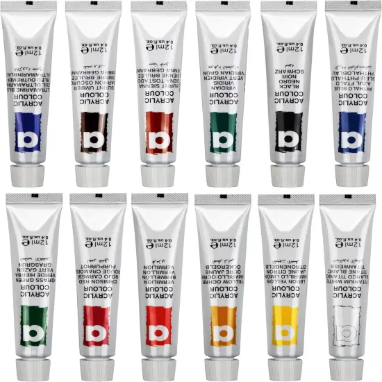 Beachwood Easel Box Set, 27 Pcs Tabletop Acrylic Paint Set {3}