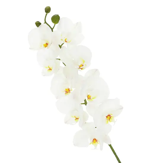 29.5" - White Orchid Artificial Flower Stem {2}