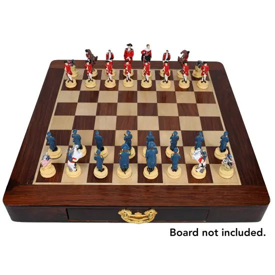 WE Games American Revolutionary War Chess Pieces, 3.5 inch king {3}