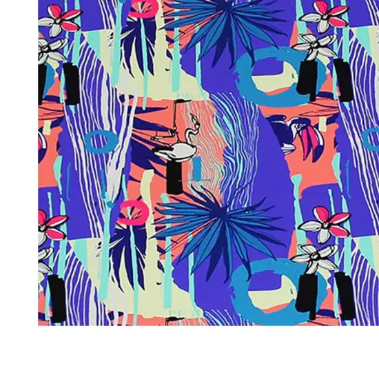 Miami Vice Flamingos Printed Spandex {3}