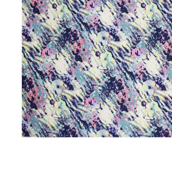 Textured Blue Abstract Printed Spandex {3}