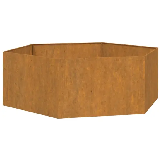 vidaXL Planter Rusty 54.3"x47.2"x17.7" Corten Steel {2}