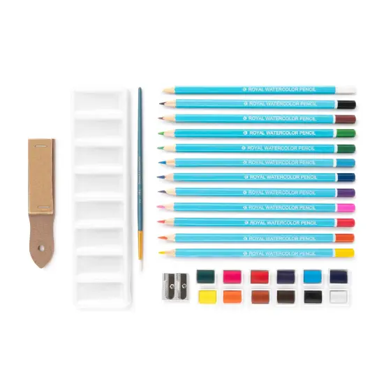 RSET-ART3106 | Watercolor Drawing Small Clear Art Set - 29pc {3}