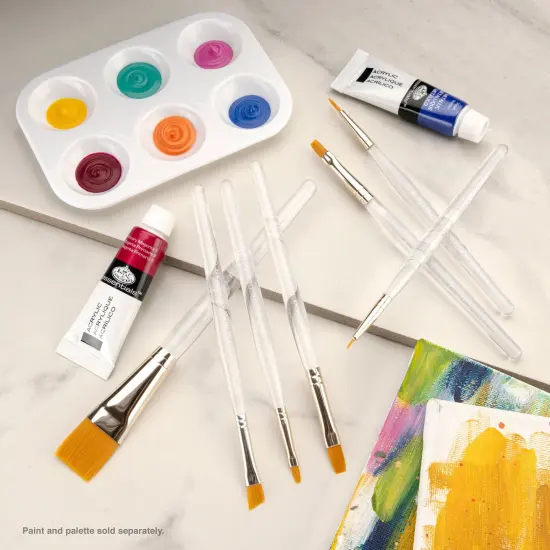 RSET-9157 | 7pc Golden Taklon Variety Brush Set {4}