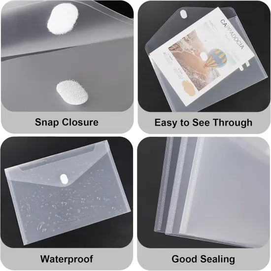 60 A4 Plastic Envelope for Documents {2}