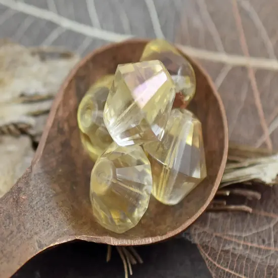 16mm Crystal Celsian Faceted Bicone Beads {4}
