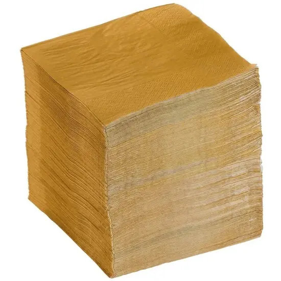 Cocktail Napkins, Mustard Yellow Paper Napkins (5 x 5 Inches, 200 Pack) {6}