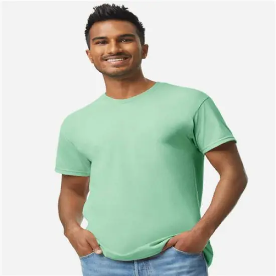 Classic Heavy Cotton T-Shirt for Adults Durable & Comfortable Military Green {4}