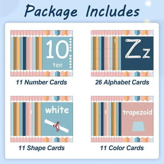 61Pcs Boho Alphabet Number Bulletin Board Set for Classroom Wall Decoration {1}