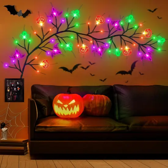 [Timer] Lights 6 FT 54 LED Halloween Decor {2}