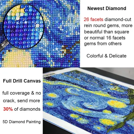 Full Drill 5D Diamond Painting Kits - 20X16 inch {2}