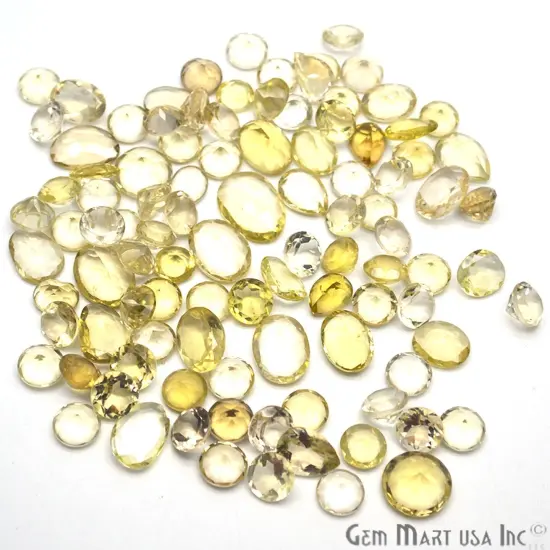 Mixed Gemstone, 100% Natural Semi Precious Gems, Faceted Loose Gems, 10-20mm, Mixed, 100 Carats GemMartUSA (60010) Smoky Topaz {6}