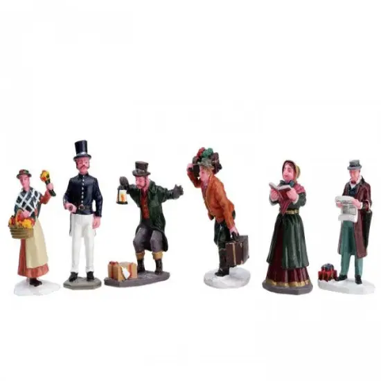 Lemax Townsfolk - Set Of 6 People {2}