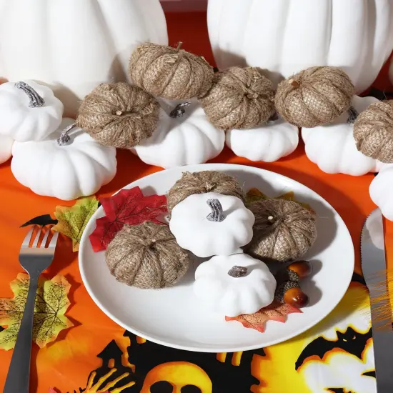 16PCS Burlap for Rustic Fall Decor {2}