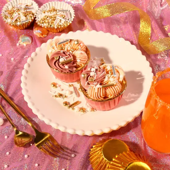 Gold Sugar Pearl Metallic Sprinkles for Cupcake Toppers {5}