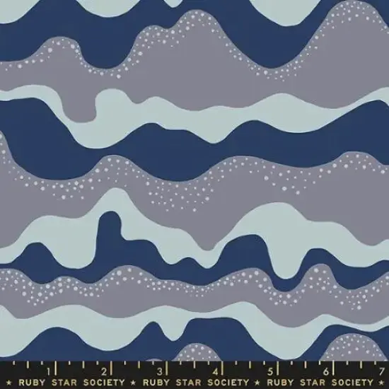 Floradora Navy Sea And Sky Geometric 43"/44" Fabric Per Yard {1}