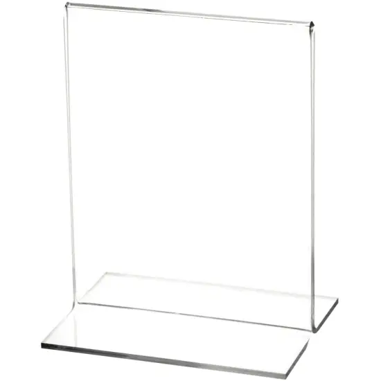 Plymor Clear Acrylic Sign Display / Literature Holder (Bottom-Load), 4" W x 5" H {1}