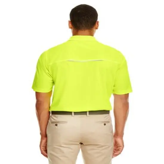 CORE&reg; Men's Polo with Reflective Piping Safety Yellow {6}