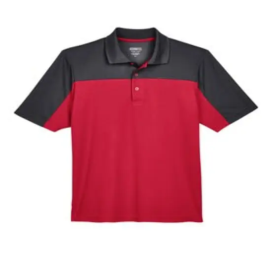 CORE&reg; Men's Balance Colorblock Performance Piqu&eacute; Polo Classc Red/ Crbn {1}