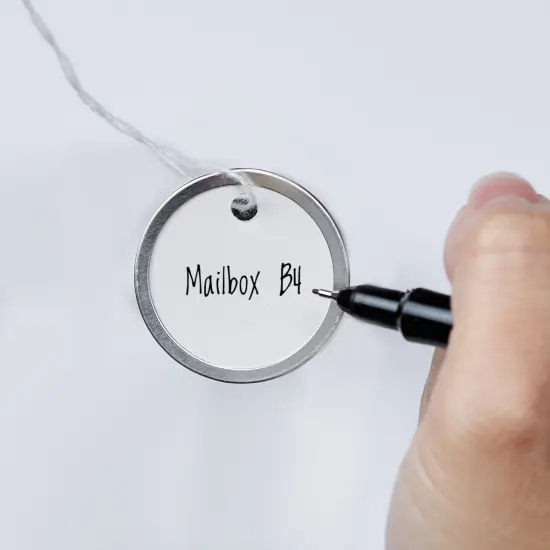 Avery Metal Rim Key Tags, 1-1/4" Diameter Tag, Includes Strings, White, 500 Tags (14313) {3}