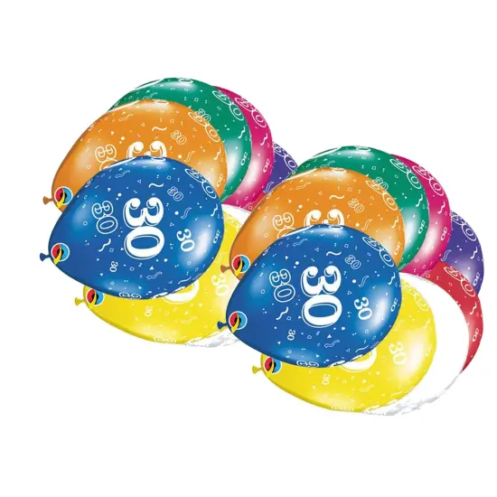 30 A Round Jewel Assortment Latex Balloons 11" Birthday Anniversary Party Balloons {3}