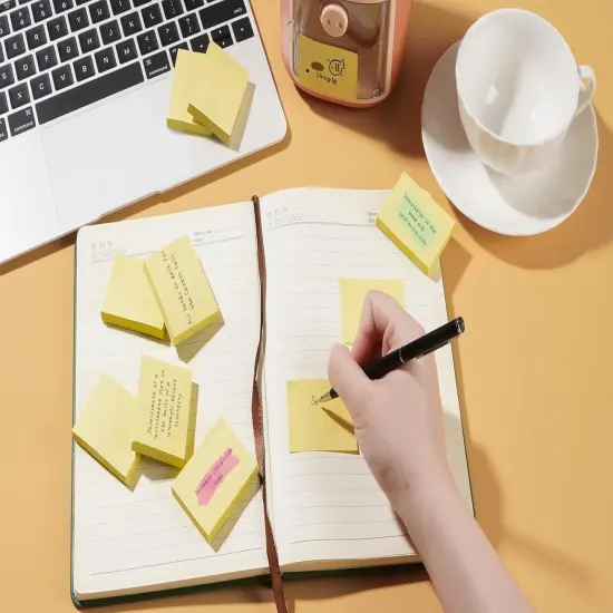 Mini Sticky Notes, 36 Pad Canary Yellow Strong Adhesive Post, Suitable for School, Home, Office, Clean Removal {4}