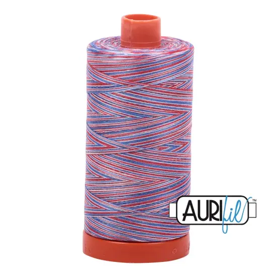 Liberty - Variegated (3852) | 50wt Large Spool (1300M / 1422Y) | Aurifil Thread {1}