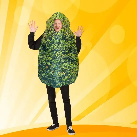 Adult Bush Costume Tunic Camouflage Leaf Print Party Wear {1}